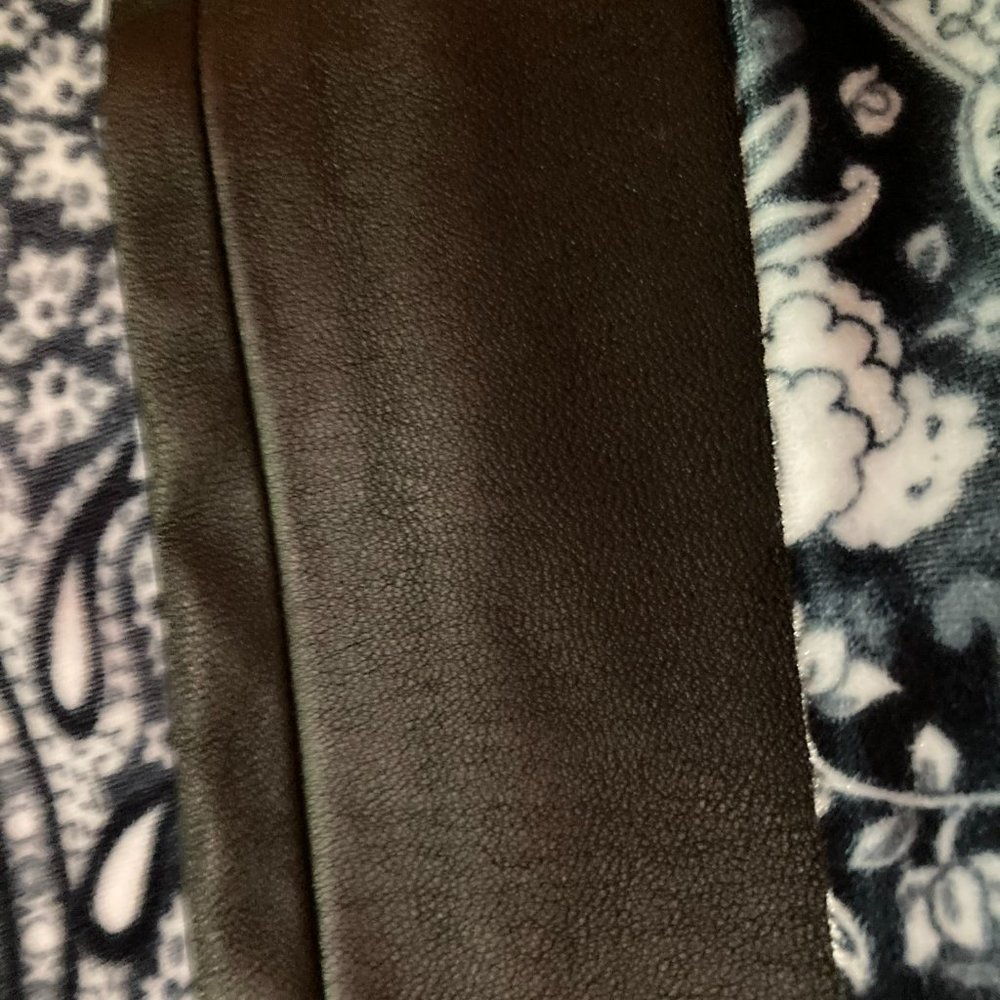 Clover Canyon B/W Pencil Skirt, Leather sides - Picture 2 of 4